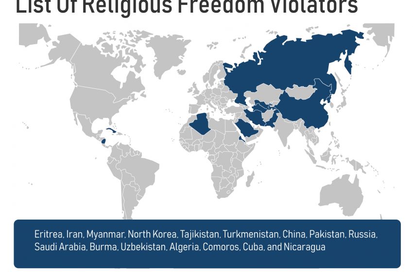  Infographics: Countries On America’s List Of Religious Freedom Violators