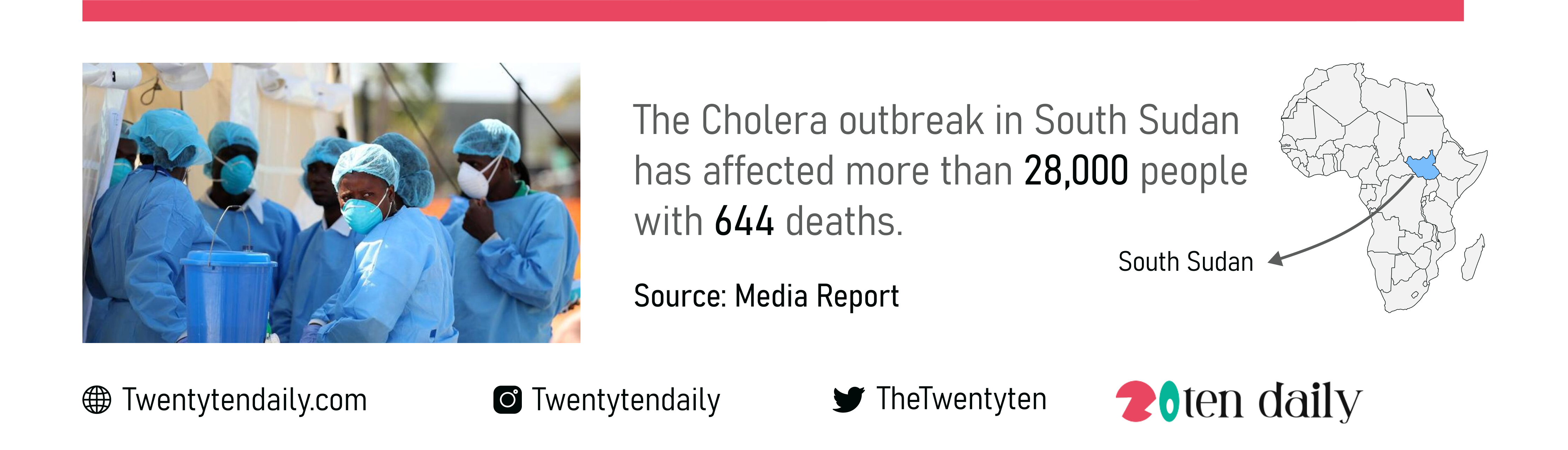 South Sudan Records First Cholera Outbreak In 5 Years Twentytendaily